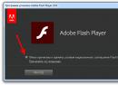 Установить Adobe Flash Player последней версии